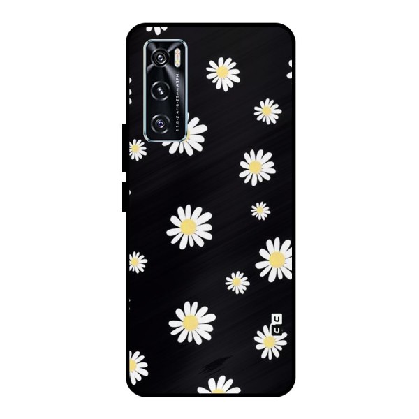 Simple Sunflowers Pattern Metal Back Case for Vivo V20 SE