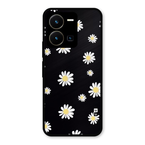 Simple Sunflowers Pattern Metal Back Case for Vivo Y35
