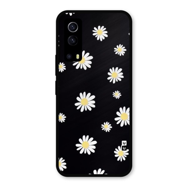 Simple Sunflowers Pattern Metal Back Case for iQOO Z3