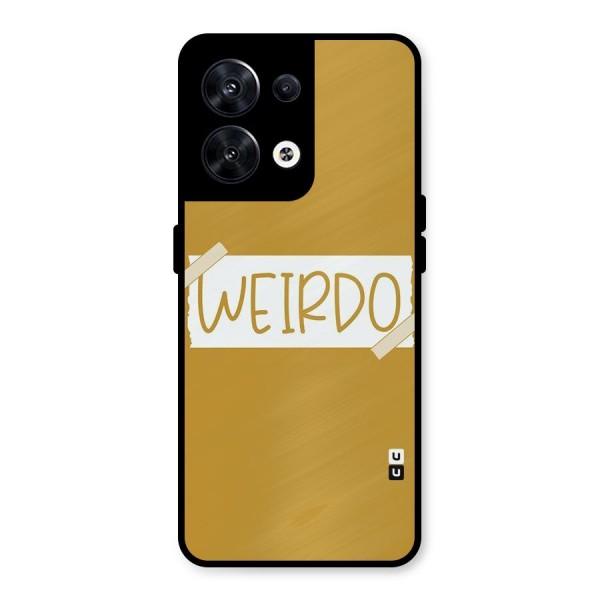 Simple Weirdo Metal Back Case for Oppo Reno8 5G