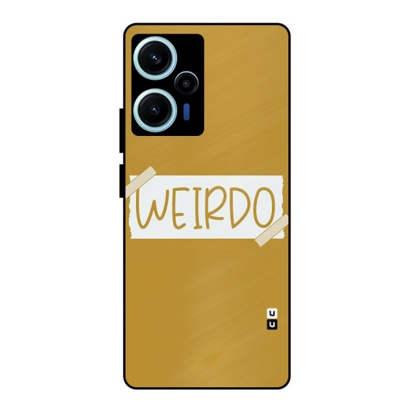 Simple Weirdo Metal Back Case for Poco F5