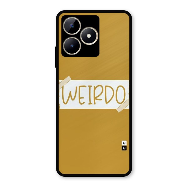 Simple Weirdo Metal Back Case for Realme Narzo N53