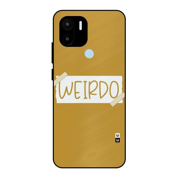 Simple Weirdo Metal Back Case for Redmi A1+