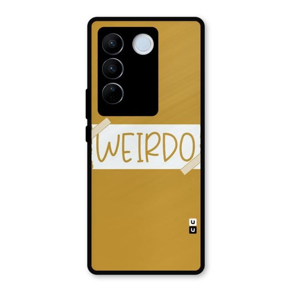 Simple Weirdo Metal Back Case for Vivo V27