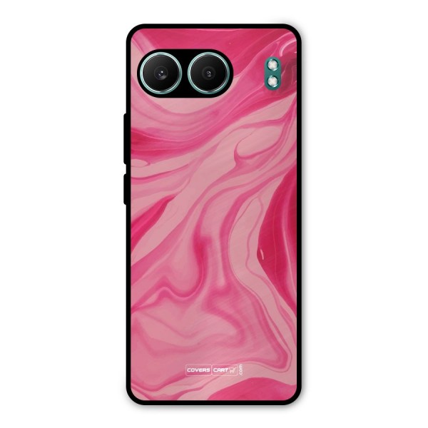 Sizzling Pink Marble Texture Metal Back Case for OnePlus Nord 4