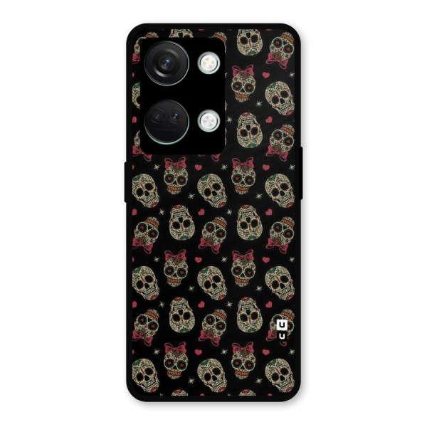 Skull Pattern Metal Back Case for OnePlus Nord 3