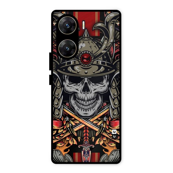 Skull Swords Snakes Metal Back Case for Vivo V29e