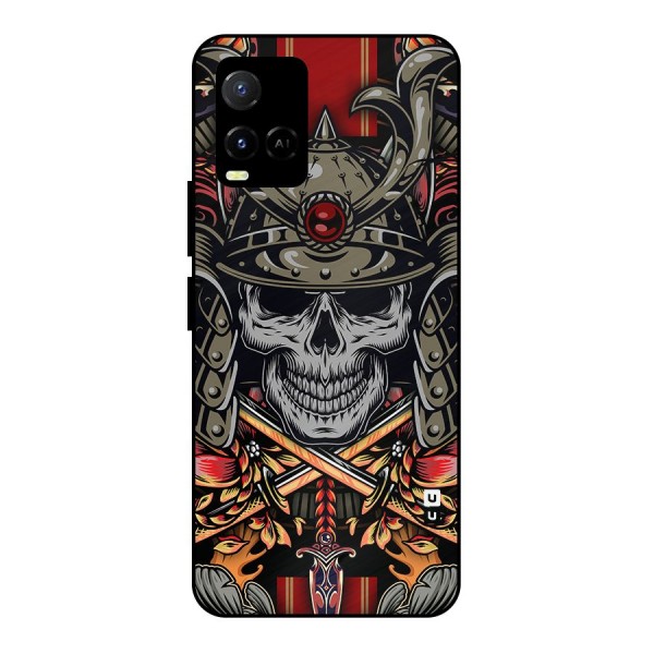 Skull Swords Snakes Metal Back Case for Vivo Y33s