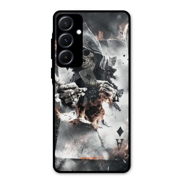 Skull with an Ace Metal Back Case for Galaxy A55