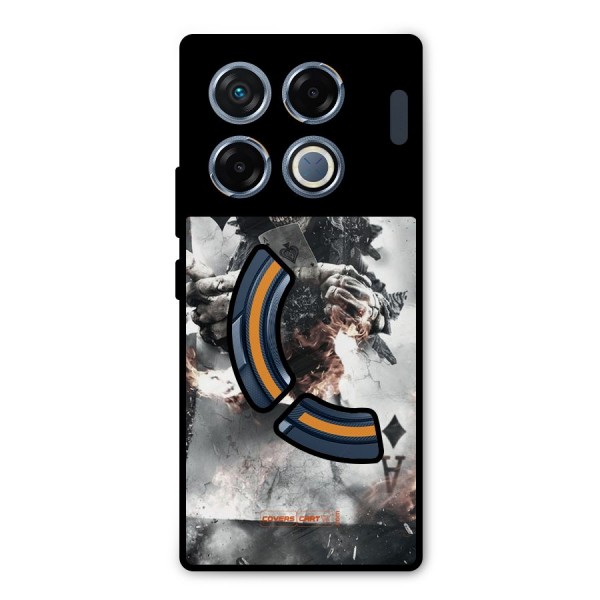 Skull with an Ace Metal Back Case for Infinix GT 20 Pro