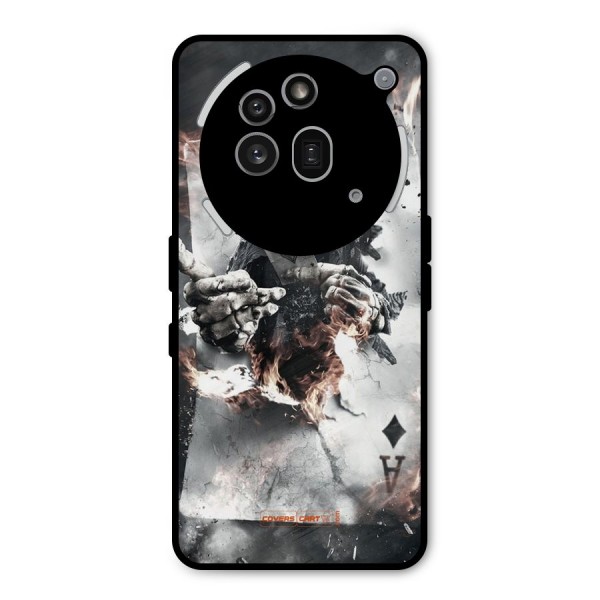 Skull with an Ace Metal Back Case for Nothing Phone 3a Pro
