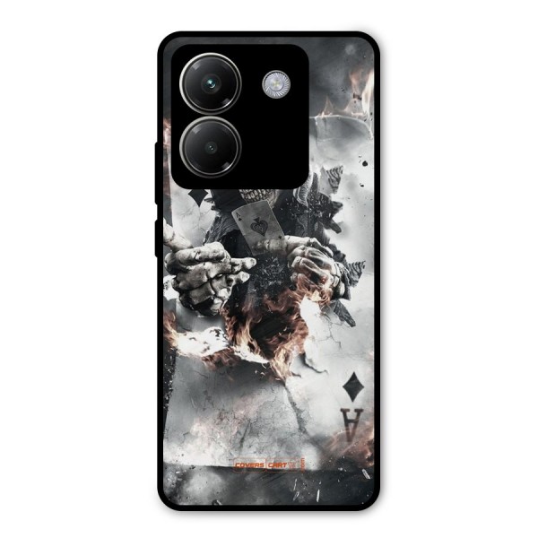 Skull with an Ace Metal Back Case for Poco M7 Pro 5G