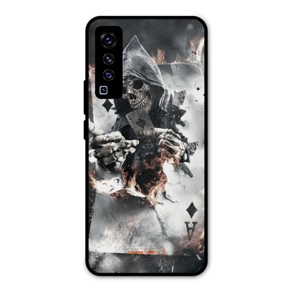 Skull with an Ace Metal Back Case for Vivo X50