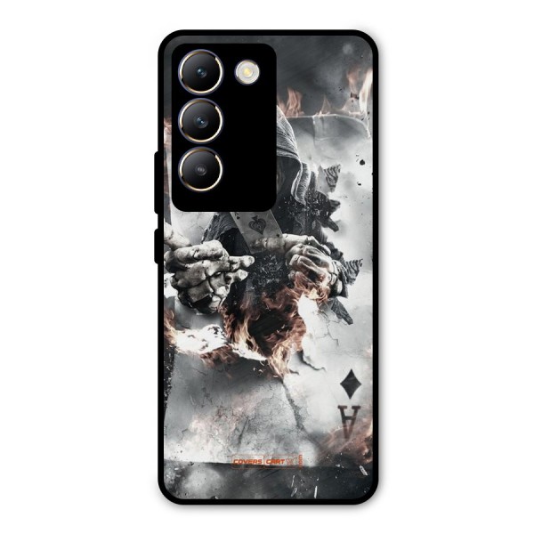 Skull with an Ace Metal Back Case for Vivo Y200e