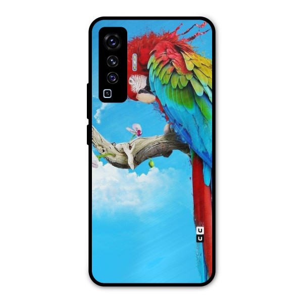 Sky Parrot Metal Back Case for Vivo X50