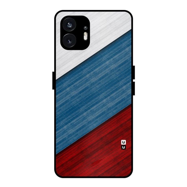 Slant Beautiful Stripe Metal Back Case for Nothing Phone 2