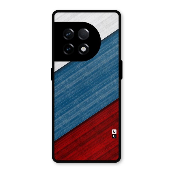 Slant Beautiful Stripe Metal Back Case for OnePlus 11R