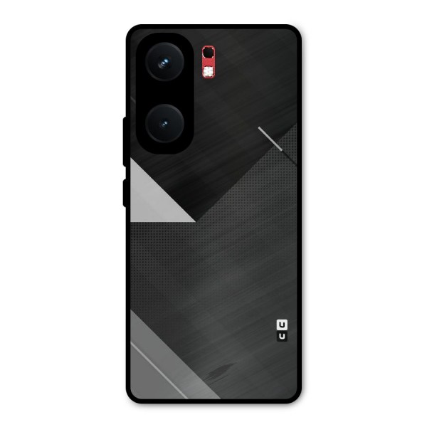 Slant Grey Metal Back Case for iQOO Neo 9 Pro