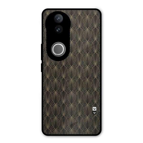 Small Hills Lines Metal Back Case for Vivo V50e