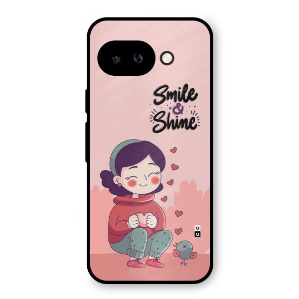 Smile And Shine Metal Back Case for Google Pixel 9a