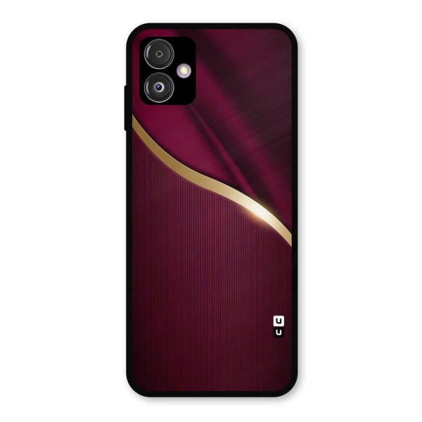 Smooth Maroon Metal Back Case for Galaxy F14