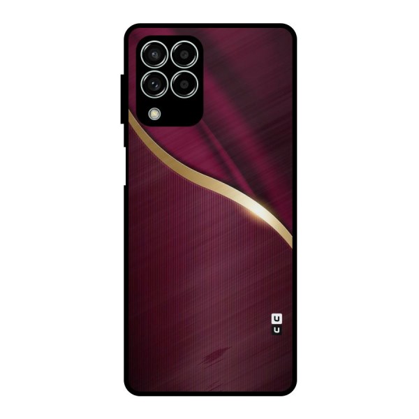 Smooth Maroon Metal Back Case for Galaxy M33
