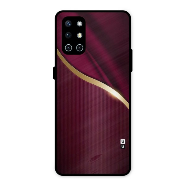Smooth Maroon Metal Back Case for OnePlus 9R