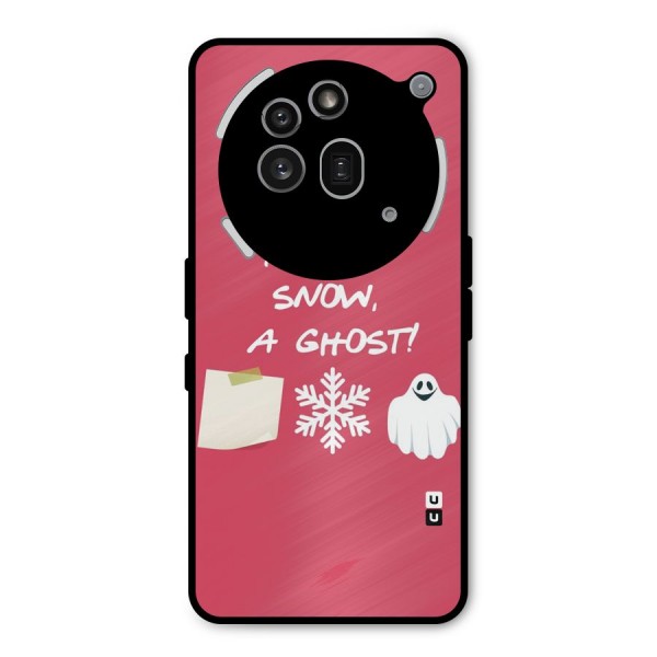 Snow Paper Metal Back Case for Nothing Phone 3a Pro
