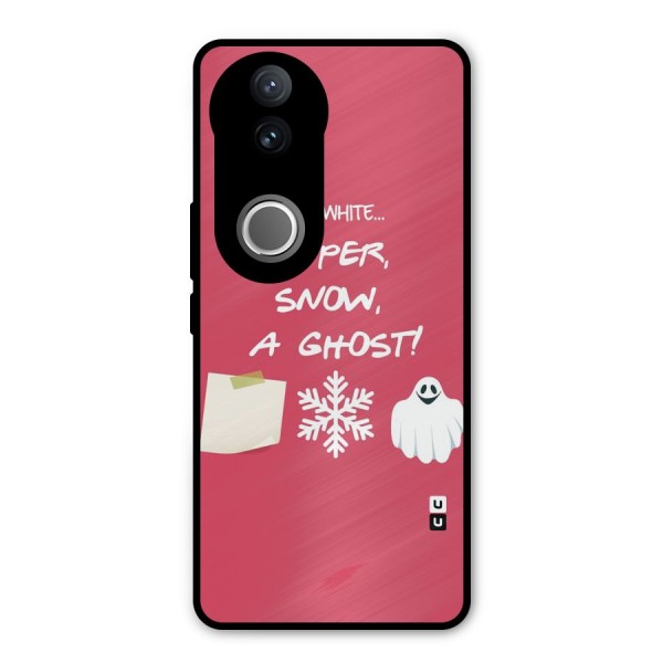 Snow Paper Metal Back Case for Vivo V50e