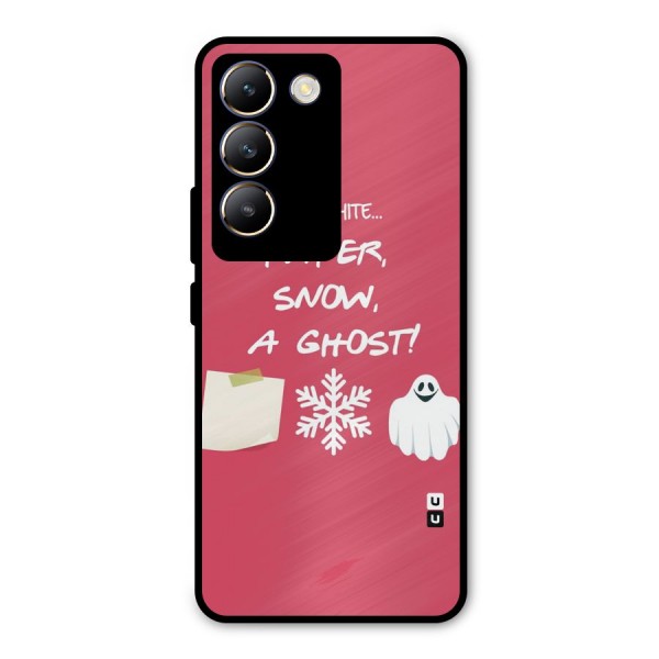 Snow Paper Metal Back Case for Vivo Y200e