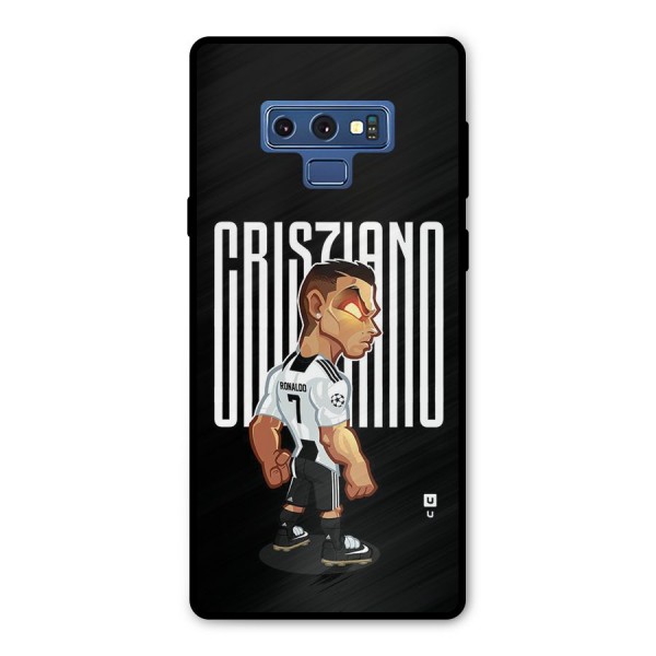 Soccer Star Metal Back Case for Galaxy Note 9