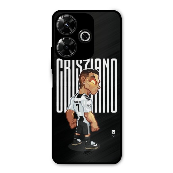 Soccer Star Metal Back Case for Poco M6 Plus