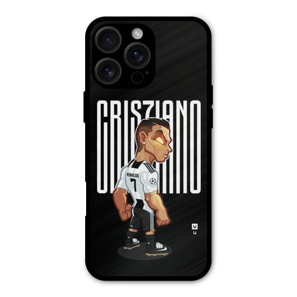 Soccer Star Metal Back Case for iPhone 16 Pro Max