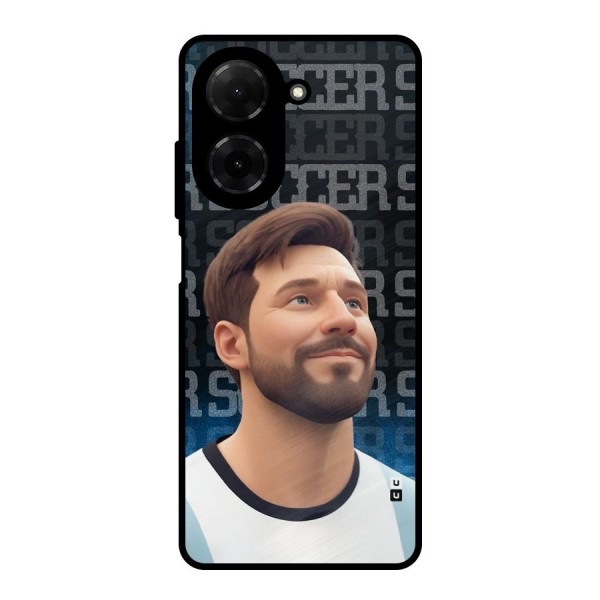 Soccer Star Smiles Metal Back Case for Poco C71