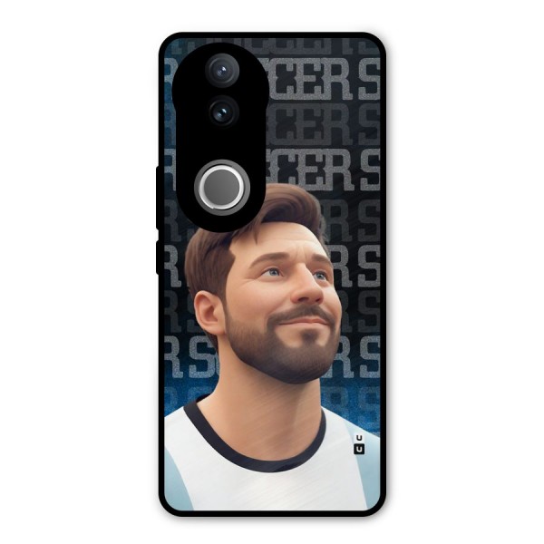 Soccer Star Smiles Metal Back Case for Vivo V50e