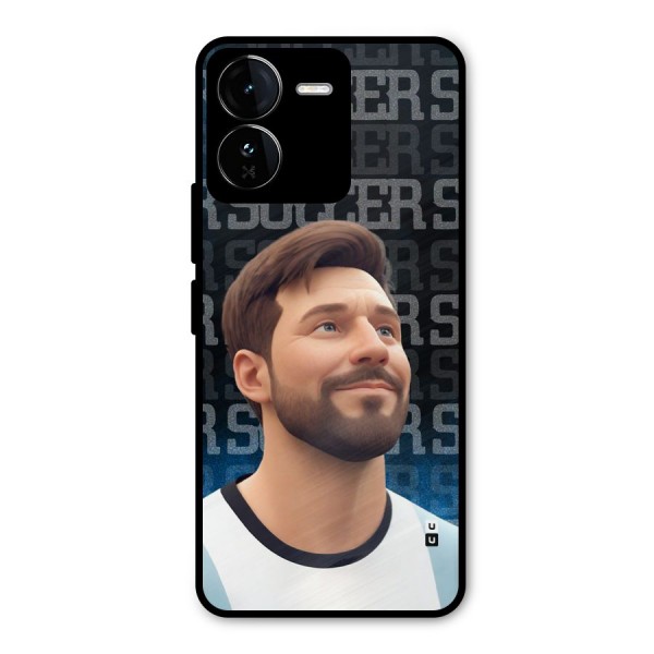 Soccer Star Smiles Metal Back Case for iQOO Z9