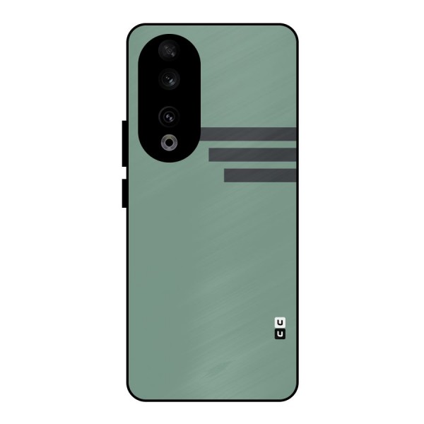 Solid Sports Stripe Metal Back Case for Honor 90