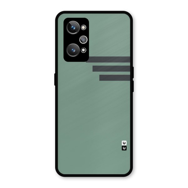 Solid Sports Stripe Metal Back Case for Realme GT Neo2