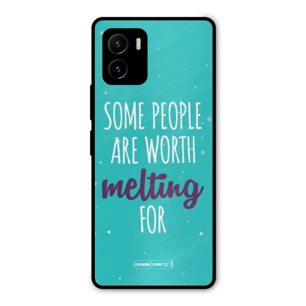 Some People Are Worth Melting For Metal Back Case for Vivo Y15s