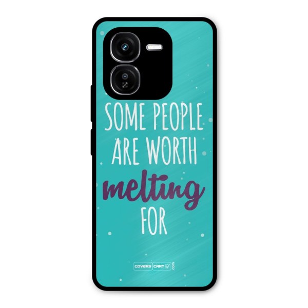Some People Are Worth Melting For Metal Back Case for iQOO Z9x