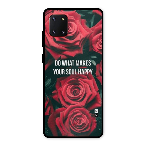 Soul Happy Metal Back Case for Galaxy Note 10 Lite