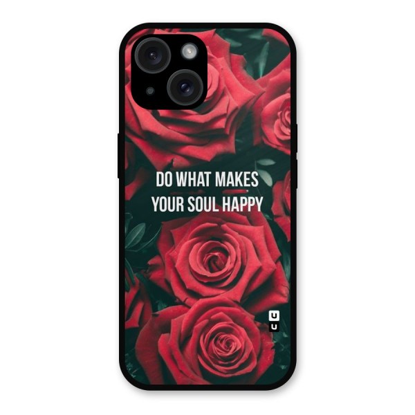 Soul Happy Metal Back Case for iPhone 15