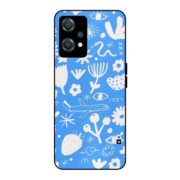 Space Blue Pattern Metal Back Case for OnePlus Nord CE 2 Lite 5G