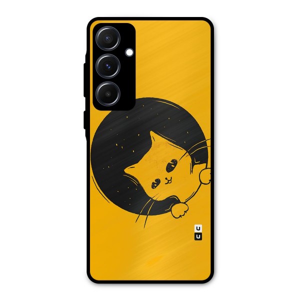 Space Cat Metal Back Case for Galaxy A55