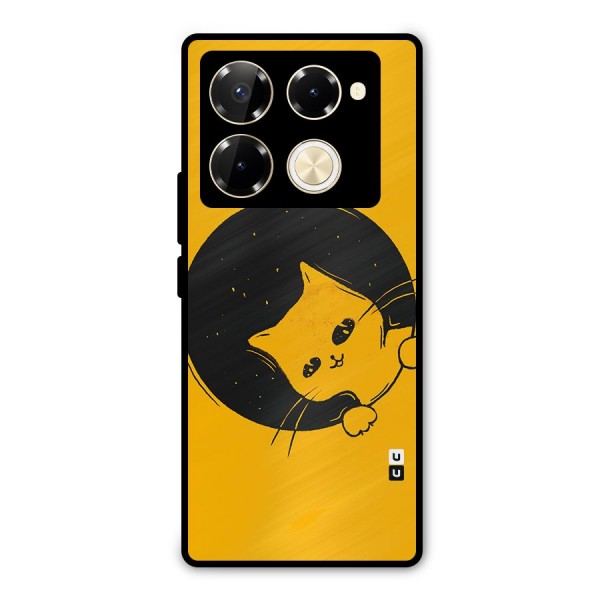 Space Cat Metal Back Case for Infinix Note 40 Pro Plus