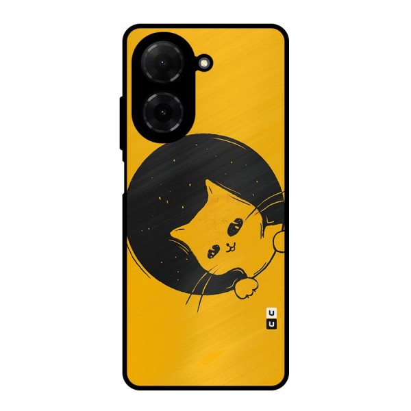 Space Cat Metal Back Case for Redmi A5 4G