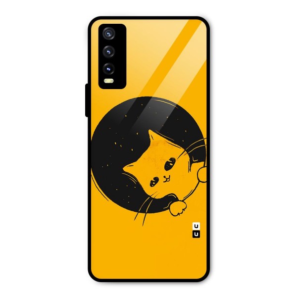 Space Cat Metal Back Case for Vivo Y20i