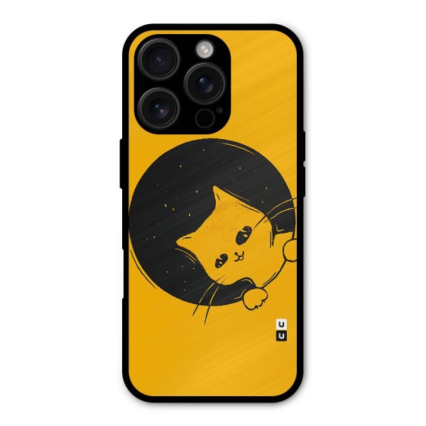 Space Cat Metal Back Case for iPhone 16 Pro