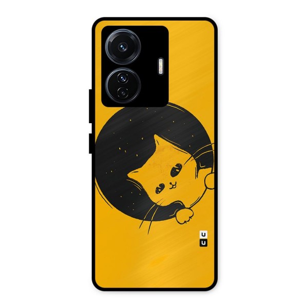 Space Cat Metal Back Case for iQOO Z6