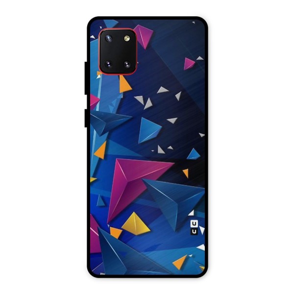 Space Colored Triangles Metal Back Case for Galaxy Note 10 Lite